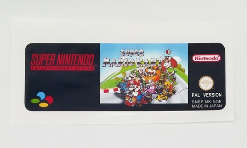 Super mario kart etichetta - mario,