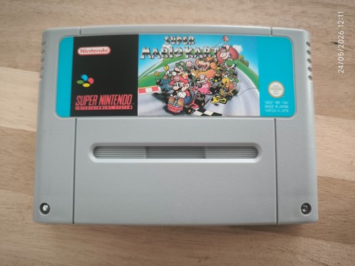 Cartuccia super mario kart - super,